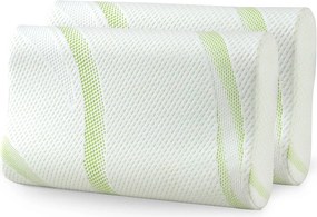 Zestaw poduszek anatomicznych MEMORY FOAM 2 szt 30x50 Aloe Vera Dormeo 30x50 cm
