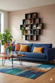 Czarny regał wiszący lub stojący T5-Z65