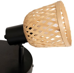 Lampy sufitowe LIO 3 klosze z plecionego bambusa, 3 x Ø 25 cm