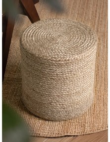 Szarobeżowy puf Jutta Greige – Hanse Home