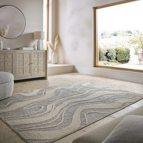 Szary dywan odpowiedni do prania 120x165 cm Calder – Flair Rugs