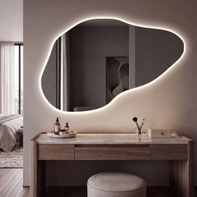 Lustro do Sypialni Nieregularne Podświetlane LED P221