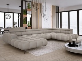 Narożnik PLAZA XL Prawostronny z elektryczną regulacją siedziska Tkanina APHRODITE 04 WERSAL