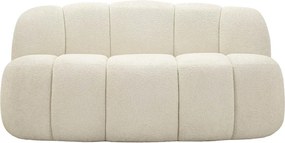 Biała sofa z materiału bouclé 145 cm Ball – Mauro Ferretti