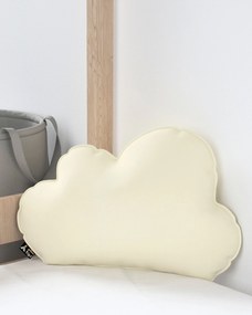 Poduszka Soft Cloud kolor kremowy tkanina połyskliwa, welwetowa