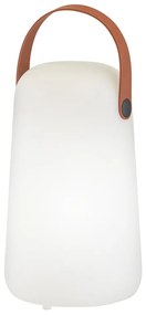 Biało-brązowa lampa stołowa LED (wysokość 21 cm) Collgar – Fischer & Honsel