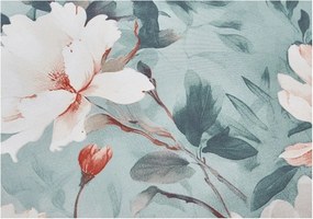 Turkusowa pościel jednoosobowa z mikrosatyny 3-częściowa 140x200 cm Selma – My House