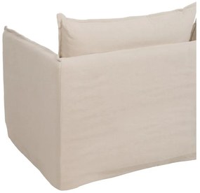 Kremowa lniana sofa 180 cm – Ixia