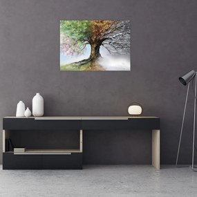 Obraz - Drzewo czterech pór roku (70x50 cm)