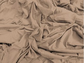 PrzytulneMieszkanie.pl Prześcieradło jersey jasnobrązowe 90 x 200 cm