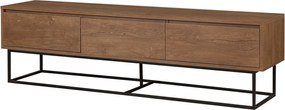 Stolik pod telewizor Milo Walnut and Black II, L