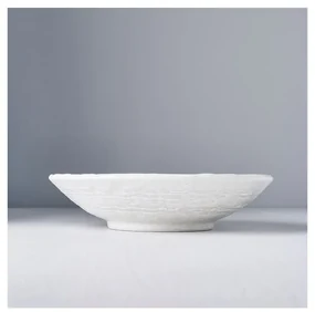 Biały głęboki talerz ceramiczny MIJ Star, ø 24 cm