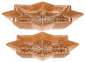 Zestaw tac dekoracyjnych do pierników, 2 szt., ceramika