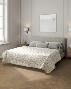 Narzuta pikowana w pasy kolor wielokolorowy tkanina wzorzysta