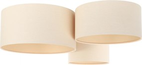 Eko lampa przysufitowa z lnianymi abażurami TOLU