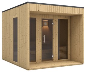 SAUNA OGRODOWA HARMA 250X300 MODUŁ 72 MM