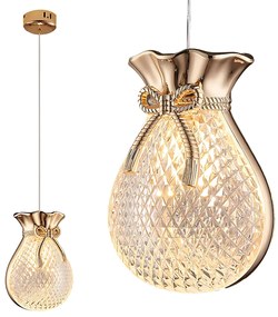 LAMPA SUFITOWA WISZĄCA LHJ107-1CP JASNE RÓŻOWE ZŁOTO