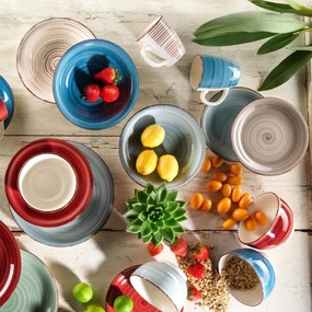 Mäser Zestaw 6 głębokich talerzy Bel Tempo 21,5 cm, taupe