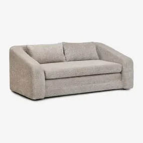 Dwuosobowa Rozkładana Sofa Dalila Z Tkaniny Bouclé Bouclé Pszenica Brązowa - Sklum