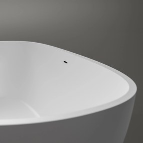 Wanna wolnostojąca OCEAN STONE z odlewu mineralnegoMatowa biel - 180 x 87 x 54 cm