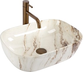 Umywalka nablatowa Rea Belinda Marrone Shiny