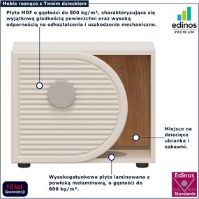 Kaszmirowa szafka modułowa dziecięca na zabawki N8-R27