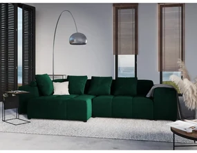 Zielony moduł aksamitnej sofy Rome Velvet – Cosmopolitan Design