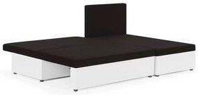 MEGA OKAZJA Narożnik z funkcją spania Polo Alova 68/01 Brązowy/Biały