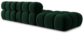 Zielona aksamitna sofa 282 cm Bellis – Micadoni Home