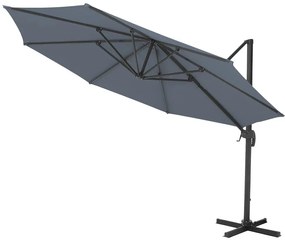 SOLIDNY PARASOL DO OGRODU - 3M GRAFIT