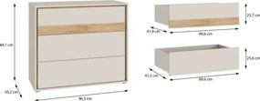 Komoda młodzieżowa z 3 szufladami Wexlin 211