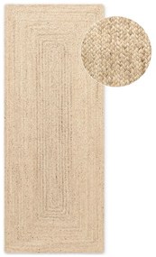 Chodnik z juty dwustronny/tkany ręcznie w jasnym naturalnym kolorze 80x200 cm Juno – Hanse Home