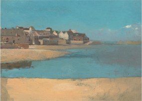 Obraz - Odilon Redon, Village by the Sea in Brittany, reprodukcje (70x50 cm)