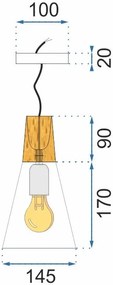 Lampa sufitowa SCANDI B APP058-1CP Biała