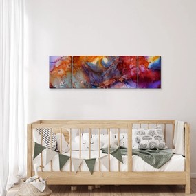 Obraz - Abstrakcyjna sztuka tuszu (170x50 cm)