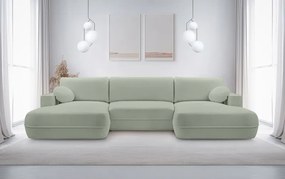 Narożnik FUEGO XL wolnostojący układ U z funkcją spania w tkaninie Bubble 13 DomoHome