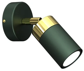 Kinkiet JOKER GREEN/GOLD 1xGU10, zielony, złoty, kierunkowy