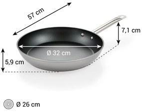 Patelnia aluminiowa z powłoką nieprzywierającą ø 32 cm GrandChef+ – Tescoma