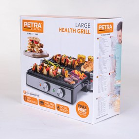 Grill elektryczny PETRA, regulacja temperatury