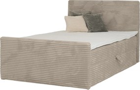 Łóżko kontynentalne Trento 120 z pojemnikiem, tkanina Velo beżowy (30)