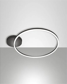 GIOTTO nowoczesna lampa sufitowa LED 36W czarna 3508-61-101 Fabas Luce
