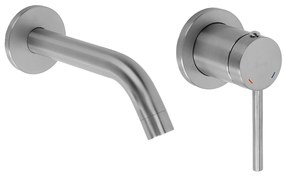 Bateria Umywalkowa Podtynkowa Rea Clif Nikiel Szczotkowany