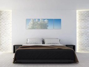 Obraz zaśnieżonego krajobrazu (170x50 cm)