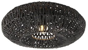 Lampa sufitowa w stylu Retro czarna 50 cm - Lina Retro Oswietlenie wewnetrzne