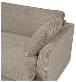 Beżowa sztruksowa sofa 132 cm Mobby – Scandic