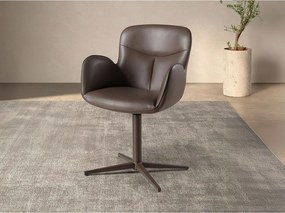 Krzesło obrotowe z ekoskóry w kolorze czekoladowego brązu 4205 ANGEL CERDA