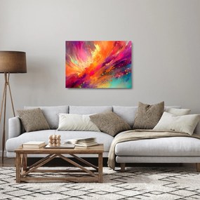 Obraz na szkle - Dynamiczna abstrakcja (70x50 cm)