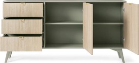 Komoda FORESTA 158 cm do Salonu Sypialni Odcienie zieleni