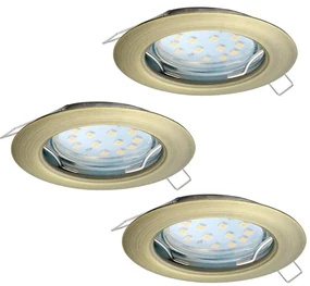 Eglo 94238 - Zestaw 3x LED Oprawa wpuszczana PENETO 3xGU10-LED/3W/230V
