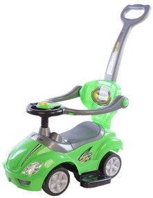 Baby Mix Odpychacz dla dzieci z prowadnicą 3w1 Mega Car, zielony